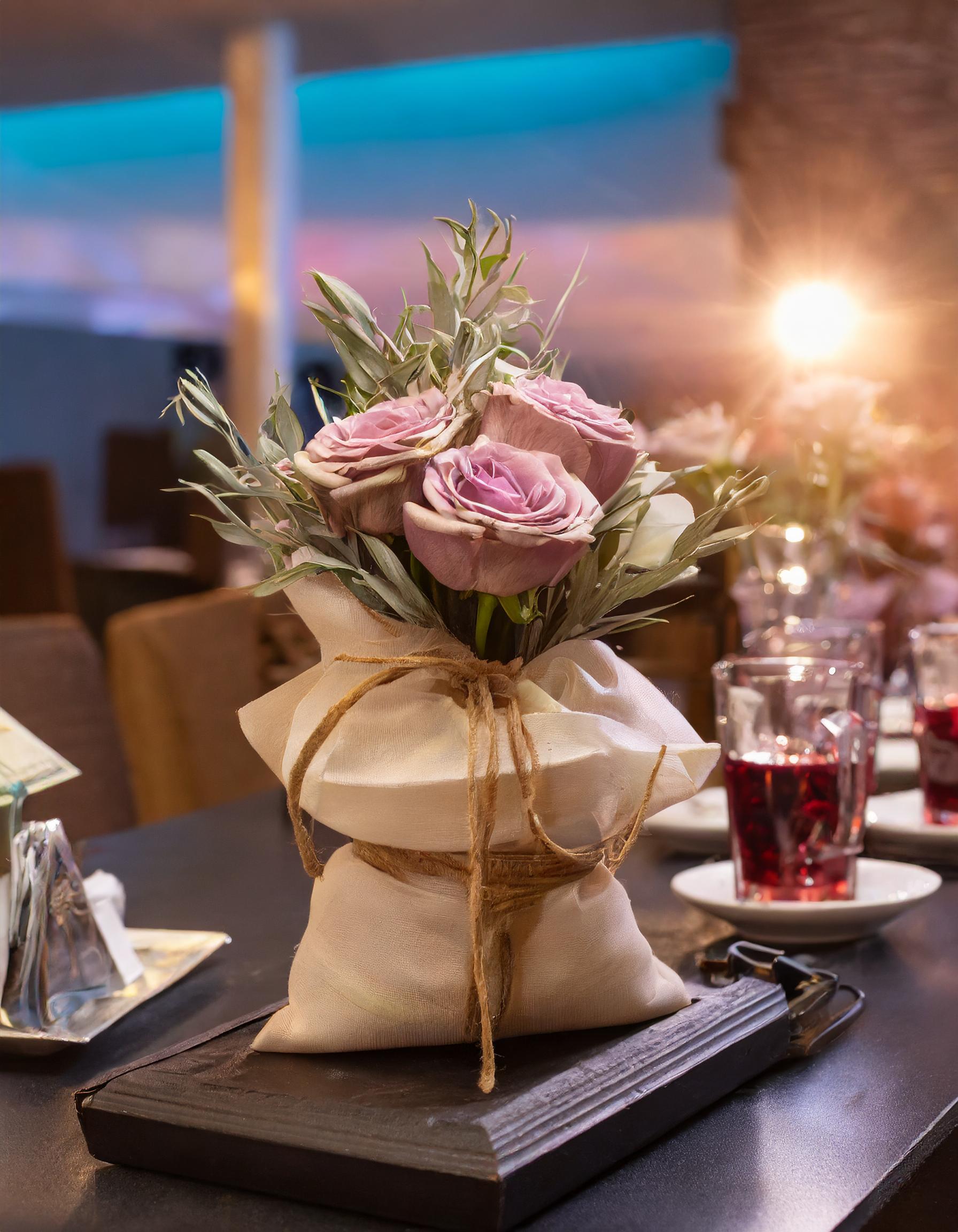 Elegante Blumendekoration in modernem Design