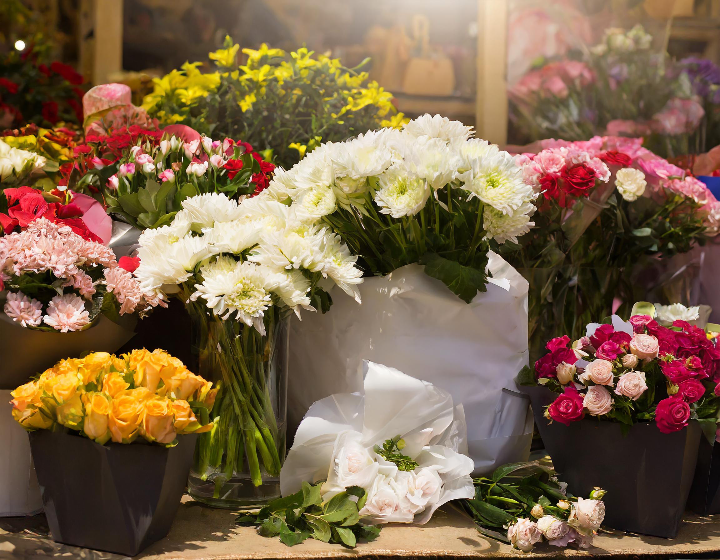 Zeitlose Blumenkunst mit frischen Blüten